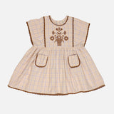 Kids Cotton Alma Overdress - Camp Check