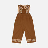 Kids Cotton Bibi Overall - Chocolate