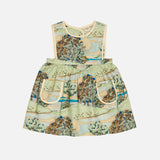 Kids Cotton Bibi Pinafore - Lakeview Scene