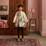 Kids Cotton Bibi Pinafore - Lakeview Scene