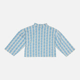 Kids Cotton Jersey Valerie Sweater - Nordic Floral Jacquard