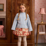 Kids Cotton Jersey Valerie Sweater - Nordic Floral Jacquard