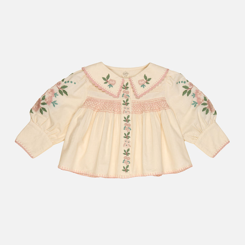 Kids Cotton Lora Blouse - Milk-Cream