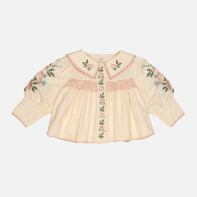 Kids Cotton Lora Blouse - Milk-Cream