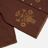 Kids Linen LS Donny Shirt - Dark Chocolate