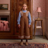 Kids Cotton Bibi Overall - Chocolate