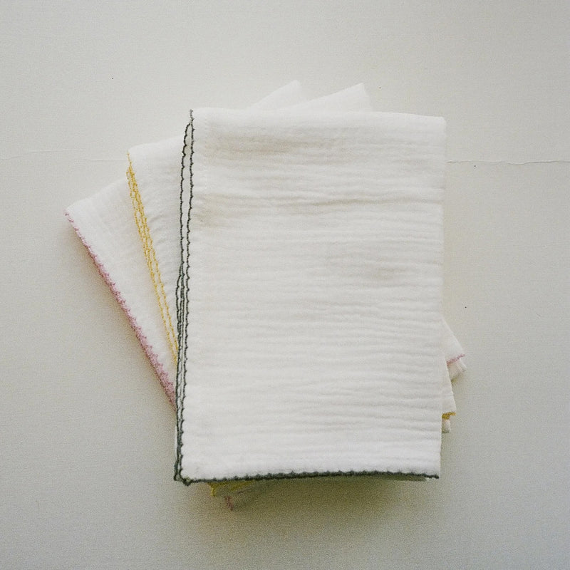 Cotton Muslin with Picot Edging - More Colours