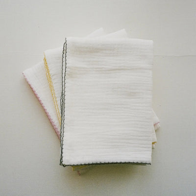 Cotton Muslin with Picot Edging - More Colours