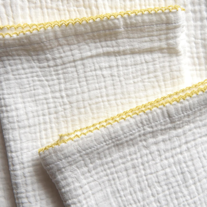 Cotton Muslin with Picot Edging - More Colours