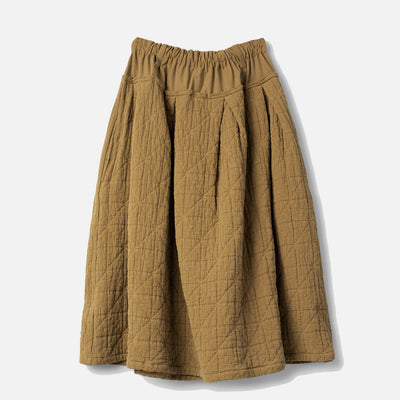 Women's Cotton Quilt Blenda Skirt - Butternut