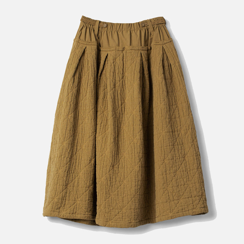 Women's Cotton Quilt Blenda Skirt - Butternut