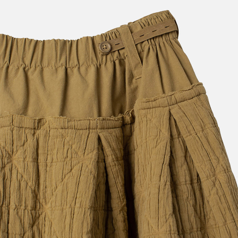 Women's Cotton Quilt Blenda Skirt - Butternut