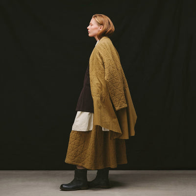 Women's Cotton Quilt Blenda Skirt - Butternut