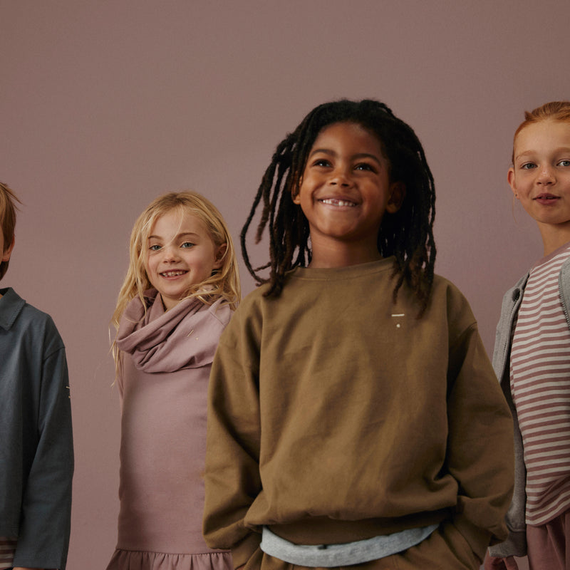 Cotton Drop Shoulder Sweater - Woody