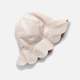 Baby & Kids Cotton Reversible Scalloped Sun Hat - Shell/Powder