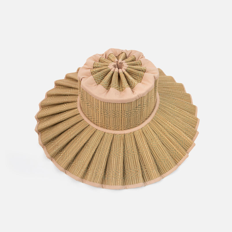 Women's Hand Woven Natural Grass Capri Hat - Sumatra