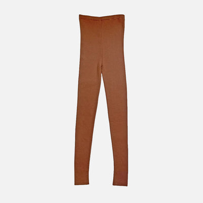 Women's Merino Wool Syfaen Skinny Rib Leggings - Sandalwood