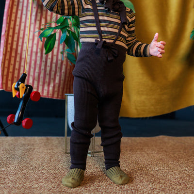 Baby & Kids Merino Wool Poni Pants - Dark Chocolate