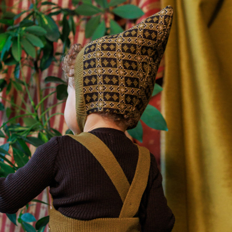 Baby & Kids Merino Wool Brae Bonnet - Golden Olive