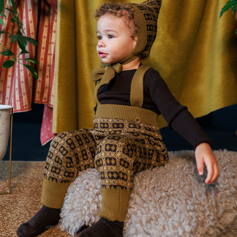 Baby & Kids Merino Wool Brae Pants - Golden Olive