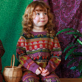 Kids Merino Wool Curiosities Pullover - Damson