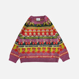 Kids Merino Wool Curiosities Pullover - Damson