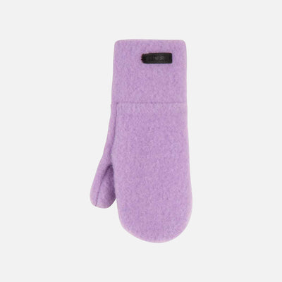Kids Merino Wool Fleece Mittens - Lilac