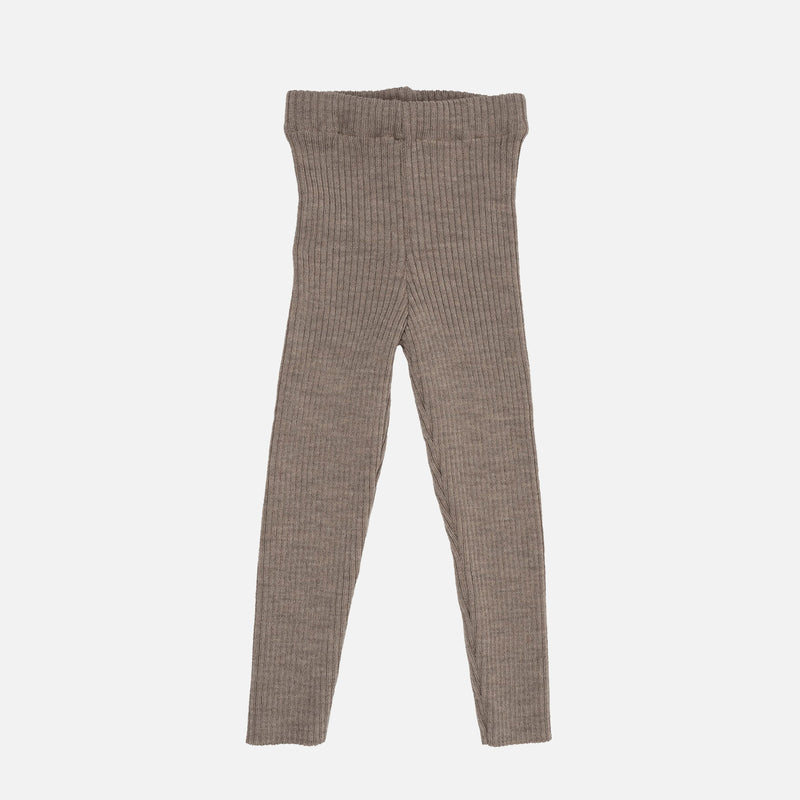 Baby & Kids Merino Wool Rib Leggings/Trousers -Savanna
