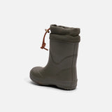 Natural Rubber Wool Lined Boots - Olive
