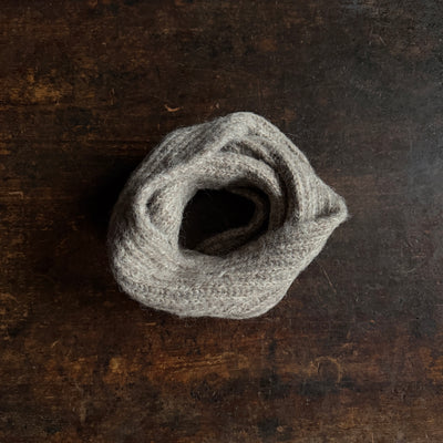 Women's Alpaca Cotton Jenna Snood - Greige Chine/Natural