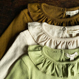Wren Baby & kids Top - Cotton Pointelle - Copper