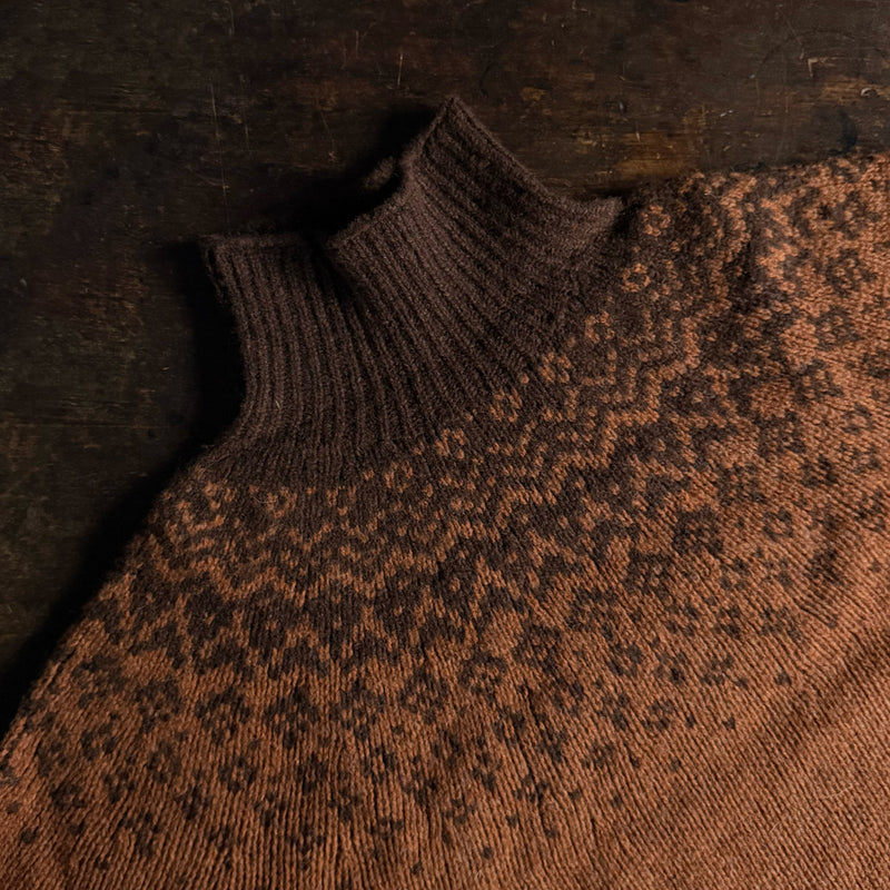 Fauna Women's Rollneck Sweater - Lambswool - Nutmeg
