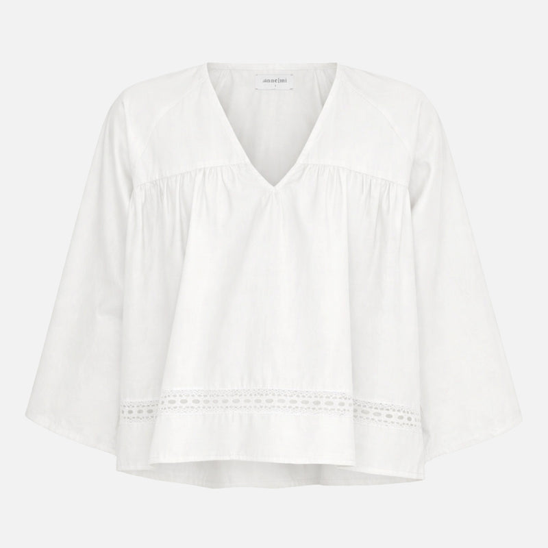 Women's Cotton Siri 3/4 Sleeve Blouse - White Sand