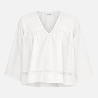 Women's Cotton Siri 3/4 Sleeve Blouse - White Sand