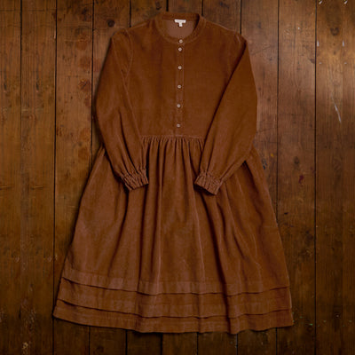 Ash Women's Dress - Cotton Corduroy - Auburn