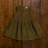 Aspen Dress - Cotton Corduroy - Seaweed