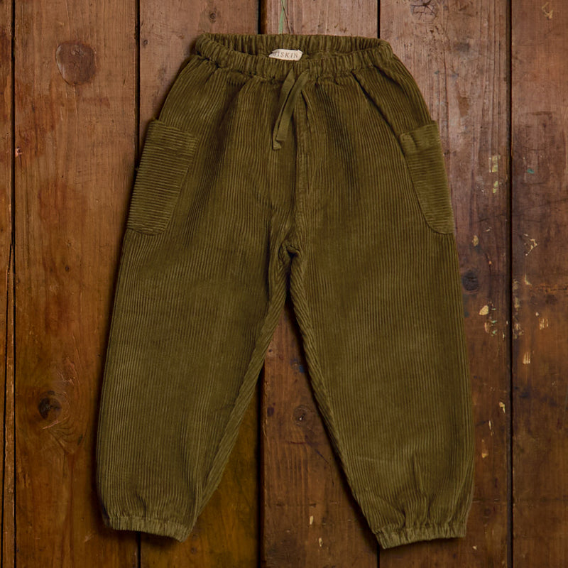 Linden Trousers - Cotton Corduroy - Seaweed