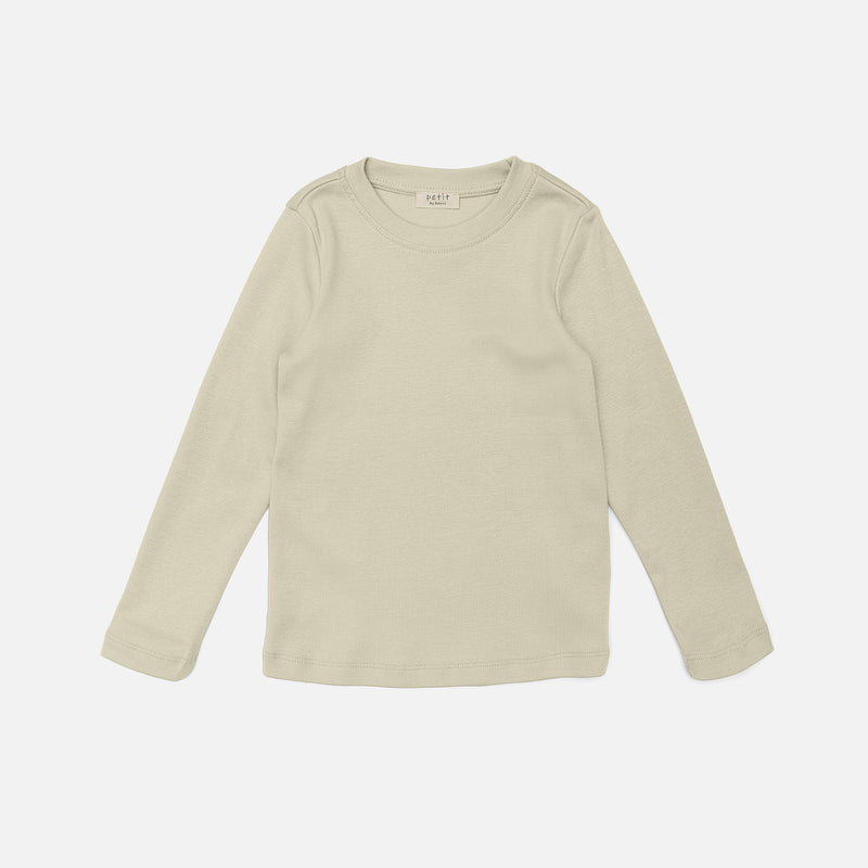 Cotton LS Top - Light Khaki