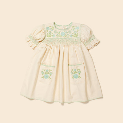 Cotton/Linen Dora Dress - Milk