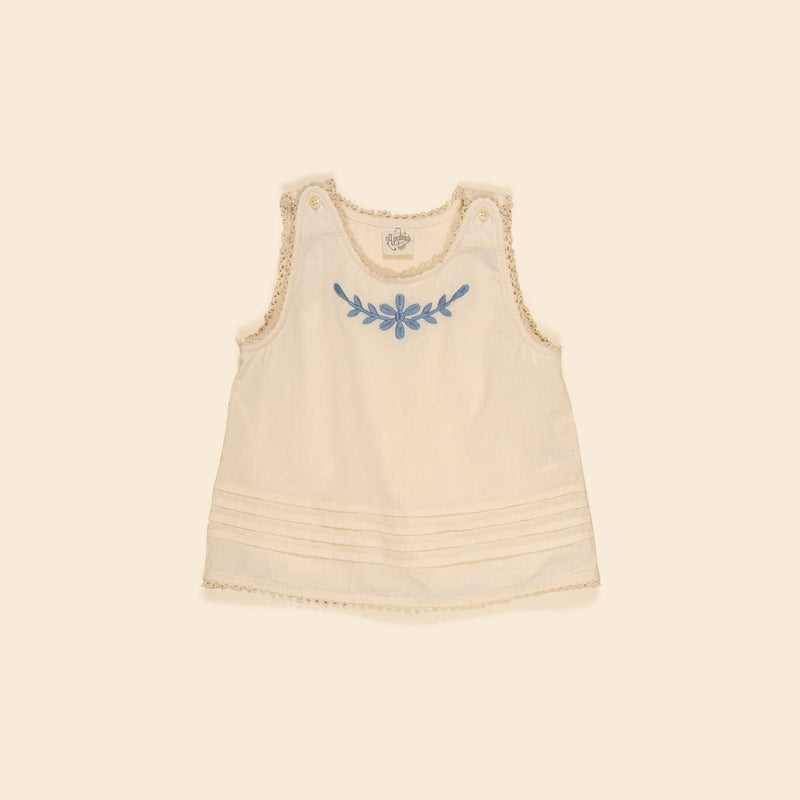 Baby Cotton Clara Blouse - Cream
