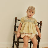 Baby Linen Lula Embroidered Bloomers - Blush