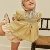 Baby Linen Lula Embroidered Bloomers - Blush