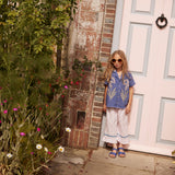 Kids Linen Donny Embroidered Shirt - Azul