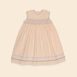Kids Cotton Gigi Midi Dress  - Blush