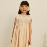 Kids Cotton Gigi Midi Dress  - Blush