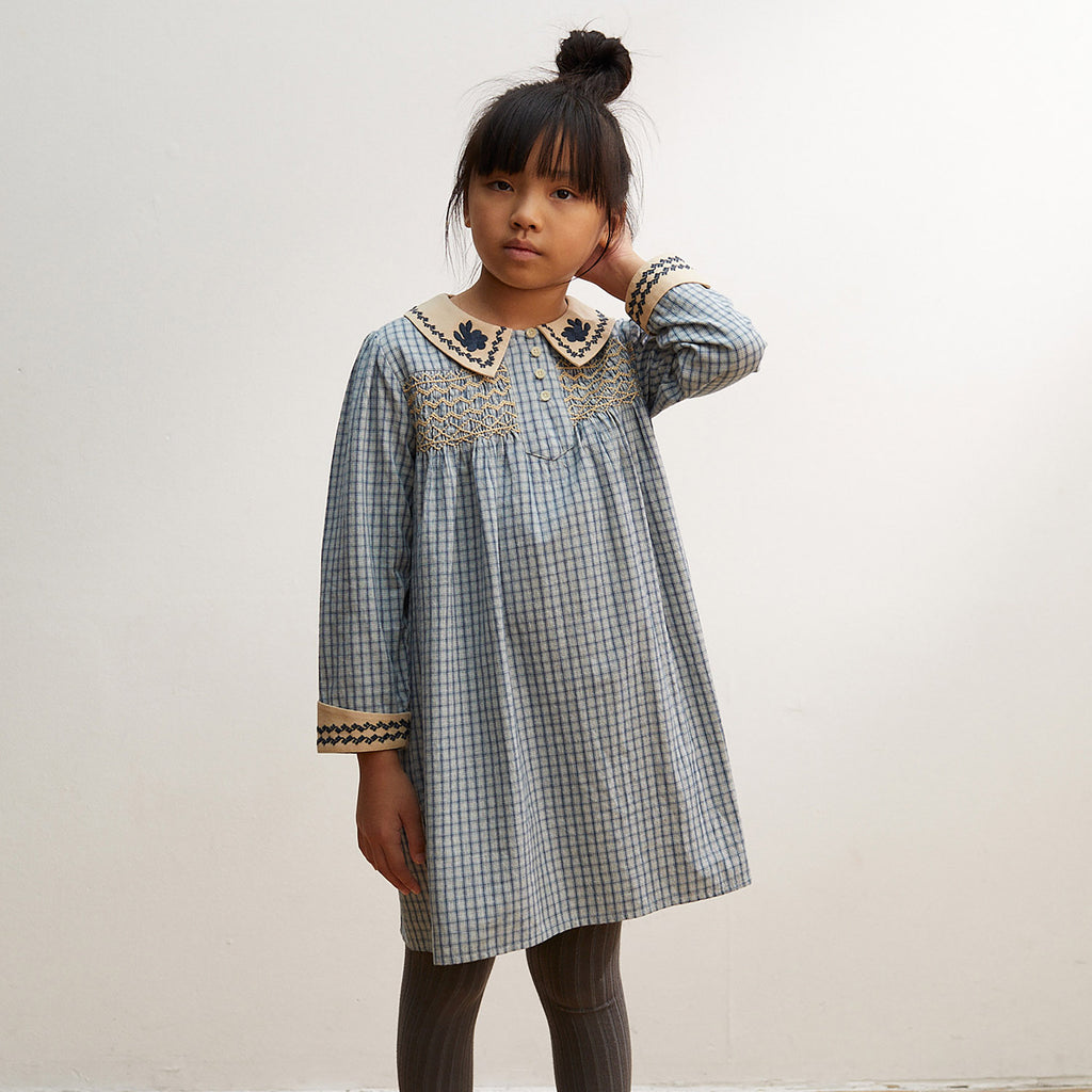 Cotton Minnie Dress - Worker Check