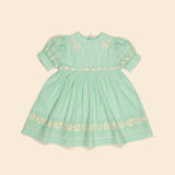 Kids Cotton Mya Dress - Seaglass