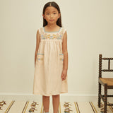 Kids Linen Tabitha Dress - Blush