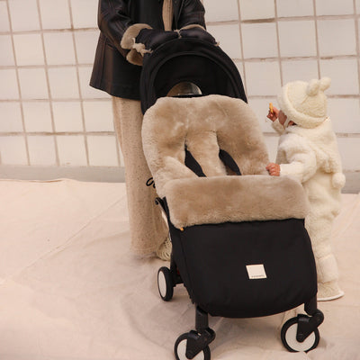 Merino Sheepskin Universal Pushchair Footmuff - Toast