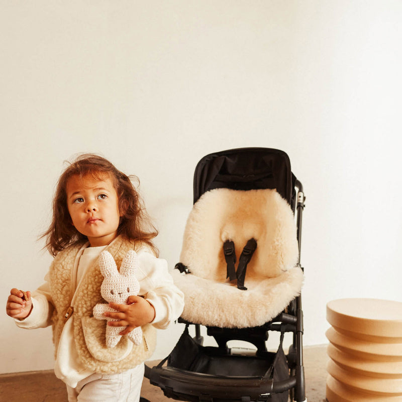 Merino Sheepskin Snuggler / Buggy Liner - Milk